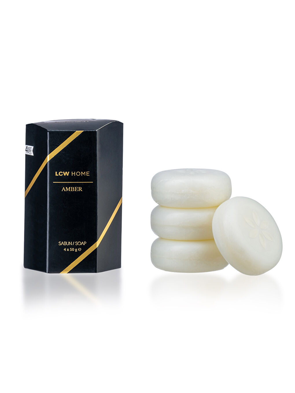 Amber Scented Solid Soap 4 Pack 50 Gr -S2HB28Z8-LUL