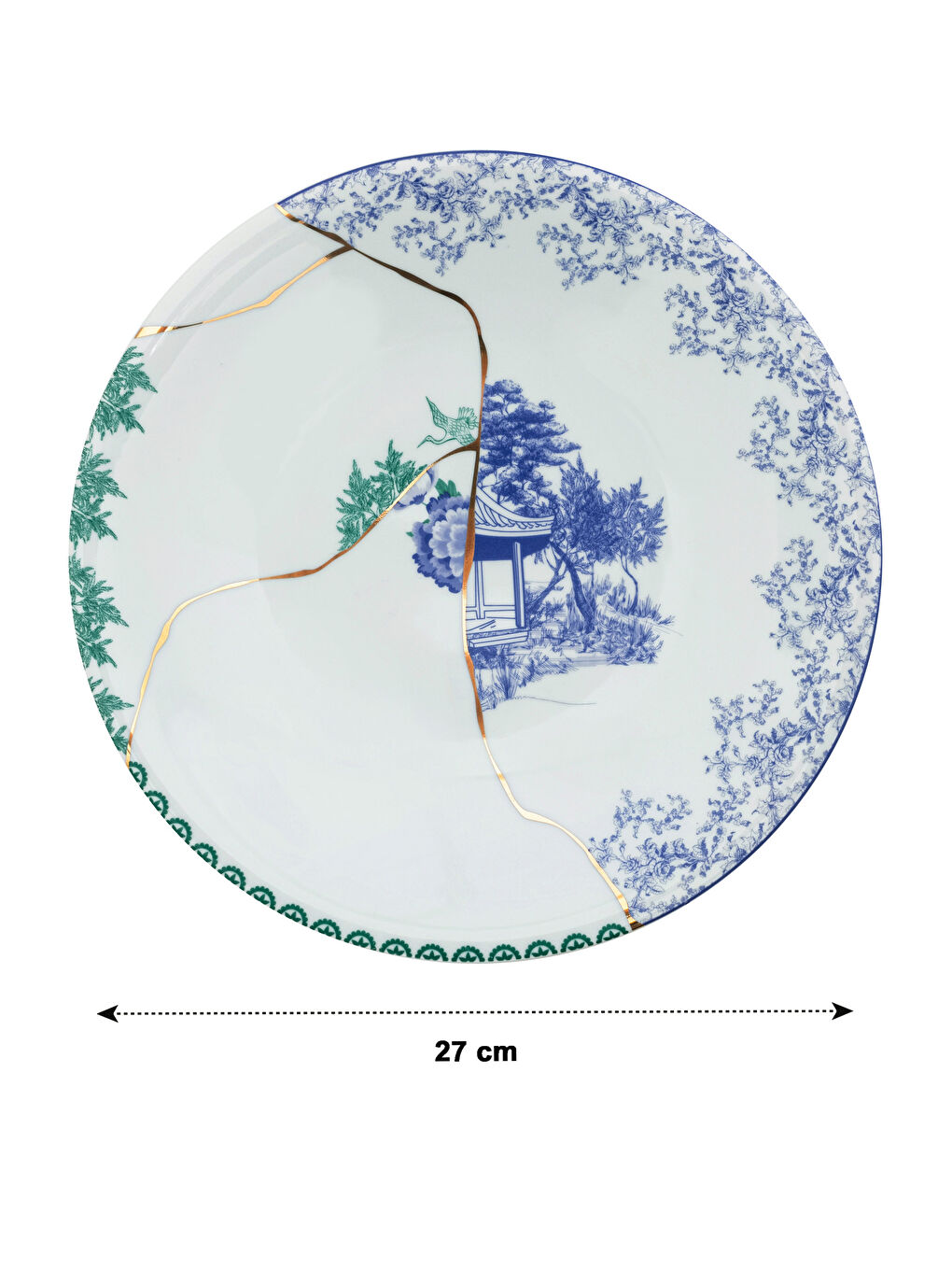 Karışık Desenli Porselen Tabak 6'lı 27 cm-5