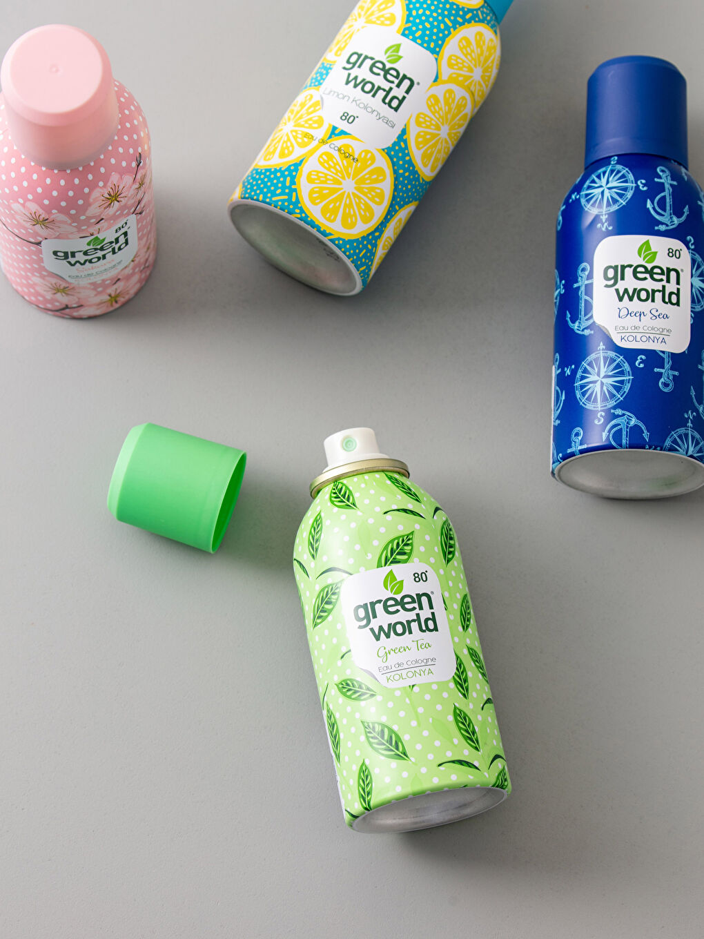 Green World Yeşil Çay Kokulu Sprey Kolonya 150 ml-2