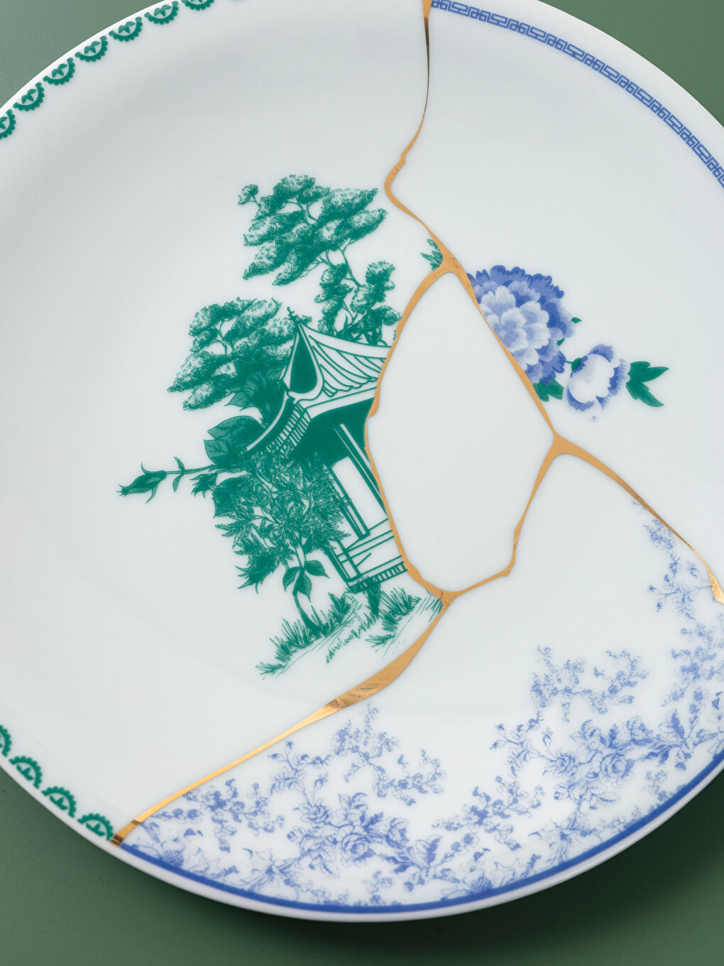 Karışık Desenli Porselen Pasta Tabağı 21 Cm 6'lı-3