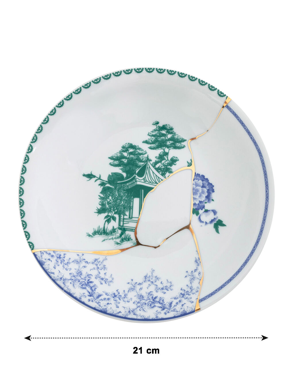 Karışık Desenli Porselen Pasta Tabağı 21 Cm 6'lı-5