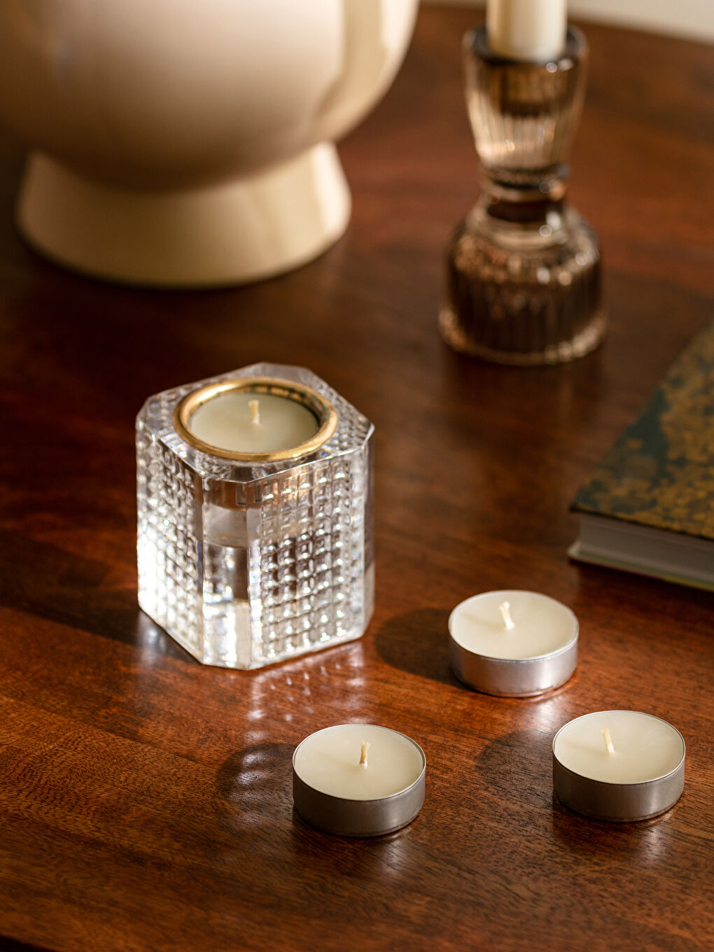 Lumânare Decorativă Plată 10 buc-1