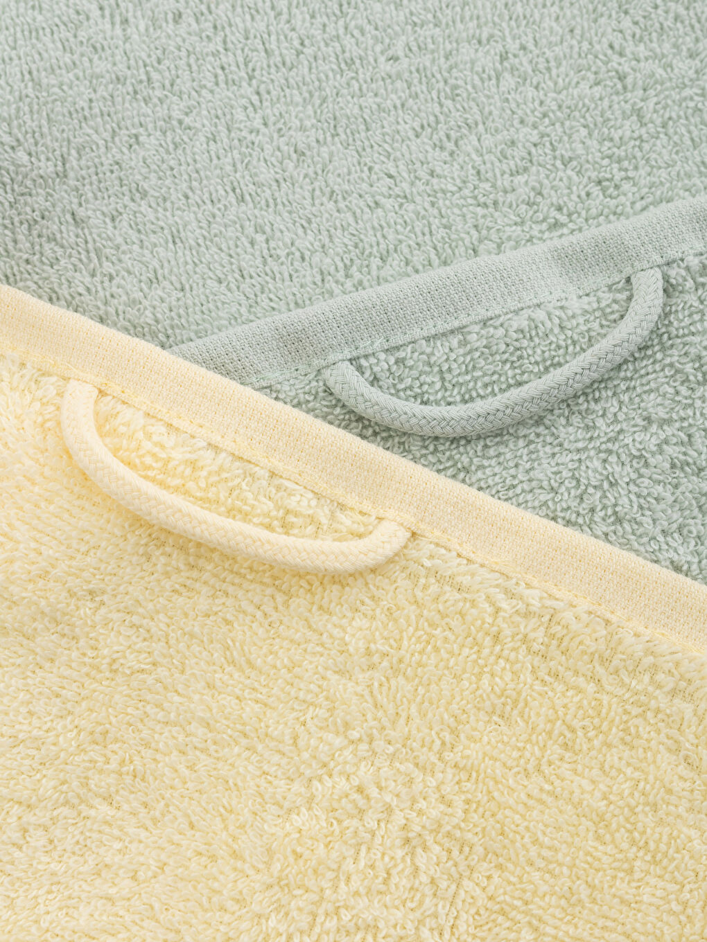 Lot de 2 Serviettes d'invité en Coton Uni 30x50 cm-3