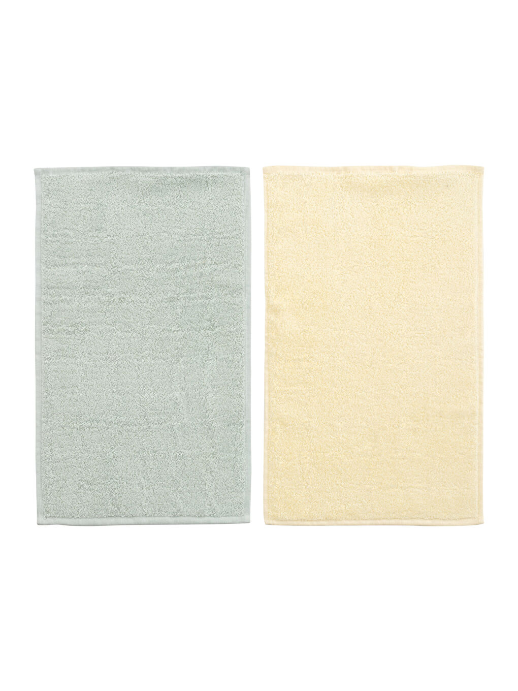 Lot de 2 Serviettes d'invité en Coton Uni 30x50 cm-4