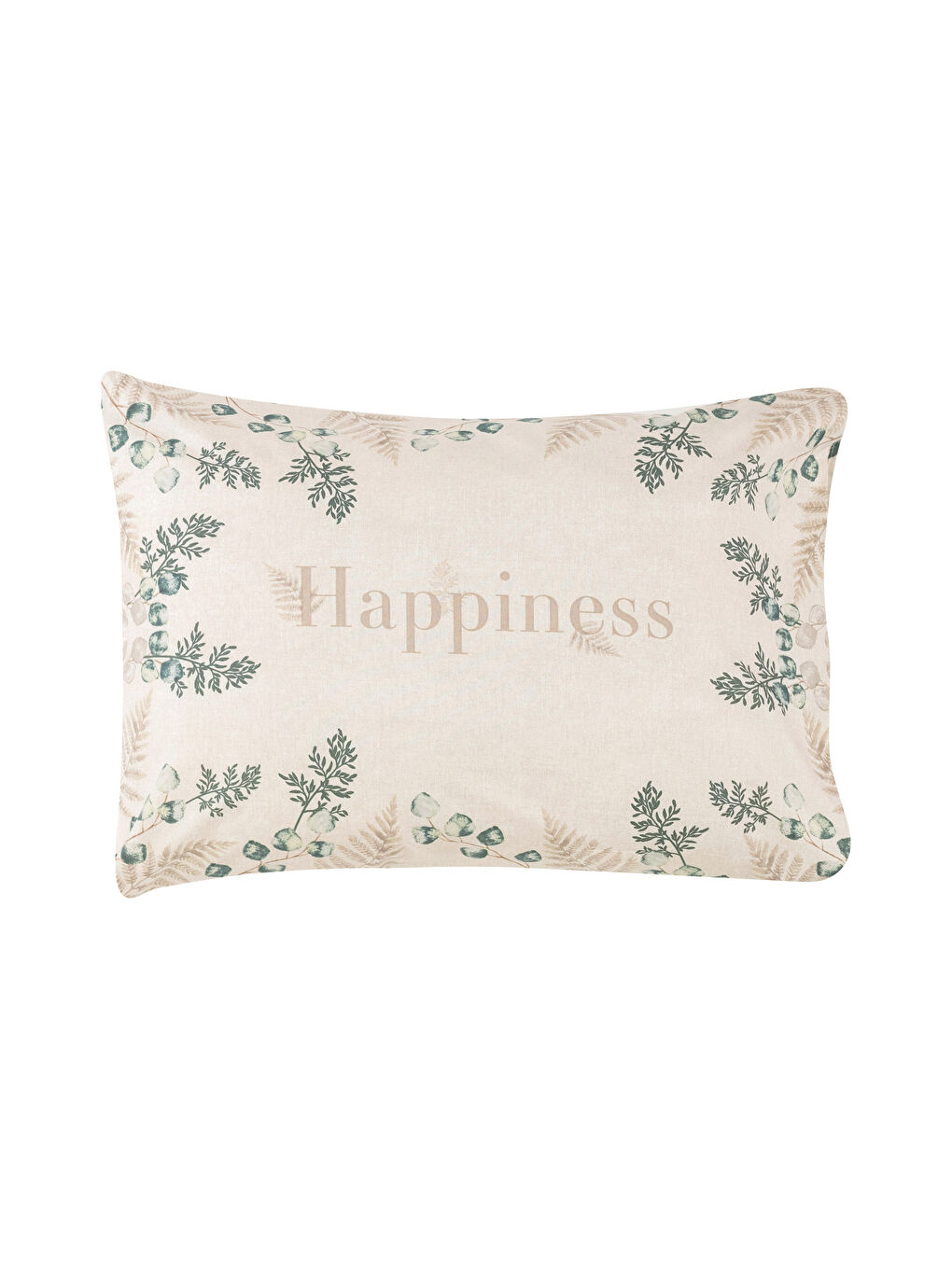 Taie d'oreiller imprimée en coton avec script 50x70 cm lot de 2-4