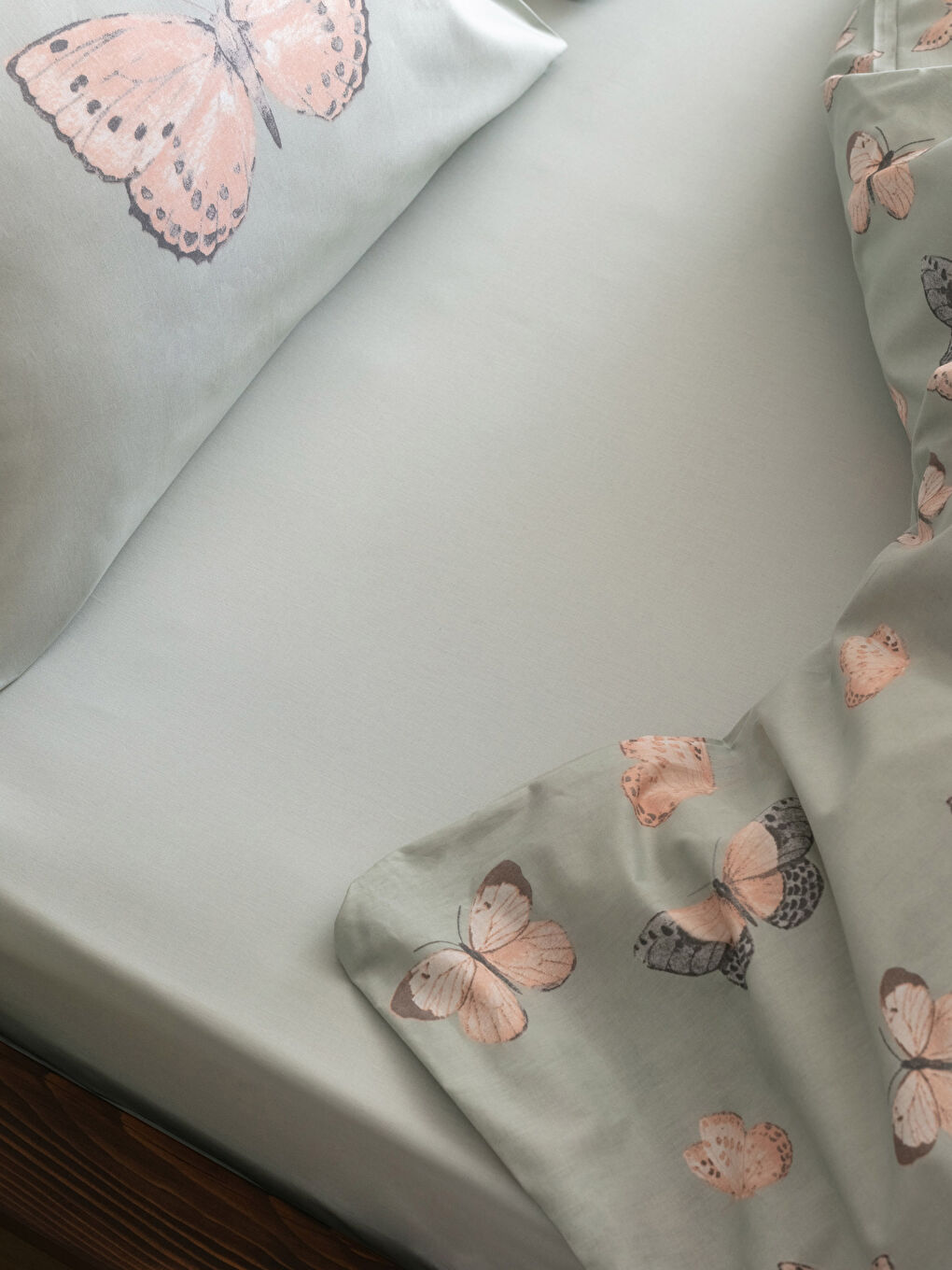 Karışık Çift Kişilik Desenli Pamuklu Nevresim Takımı-4