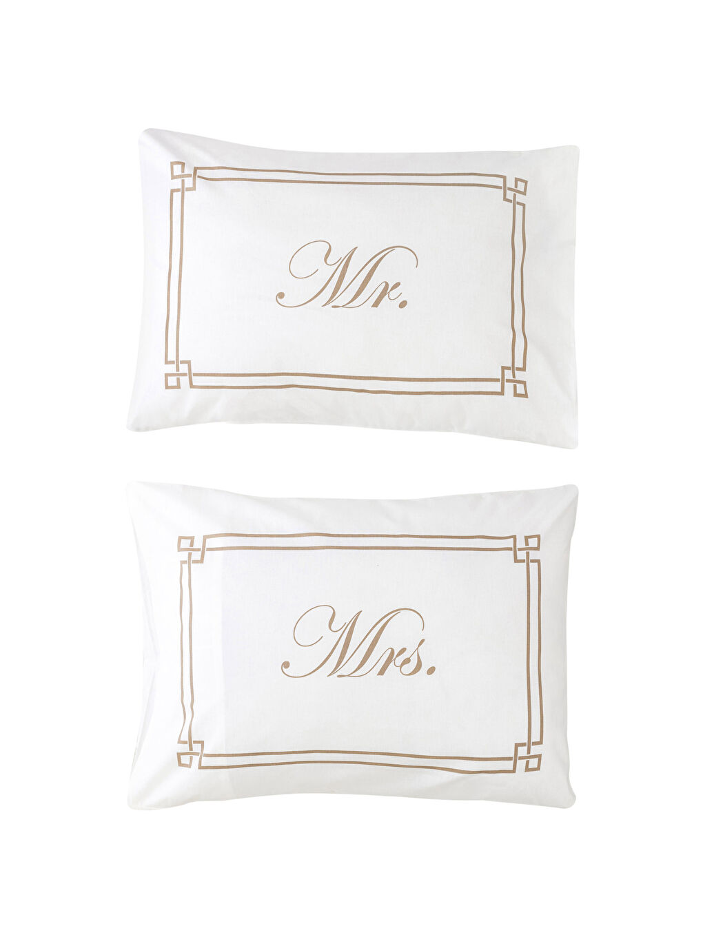 Taie d'oreiller imprimée texte Lot de 2 50x70 cm-4