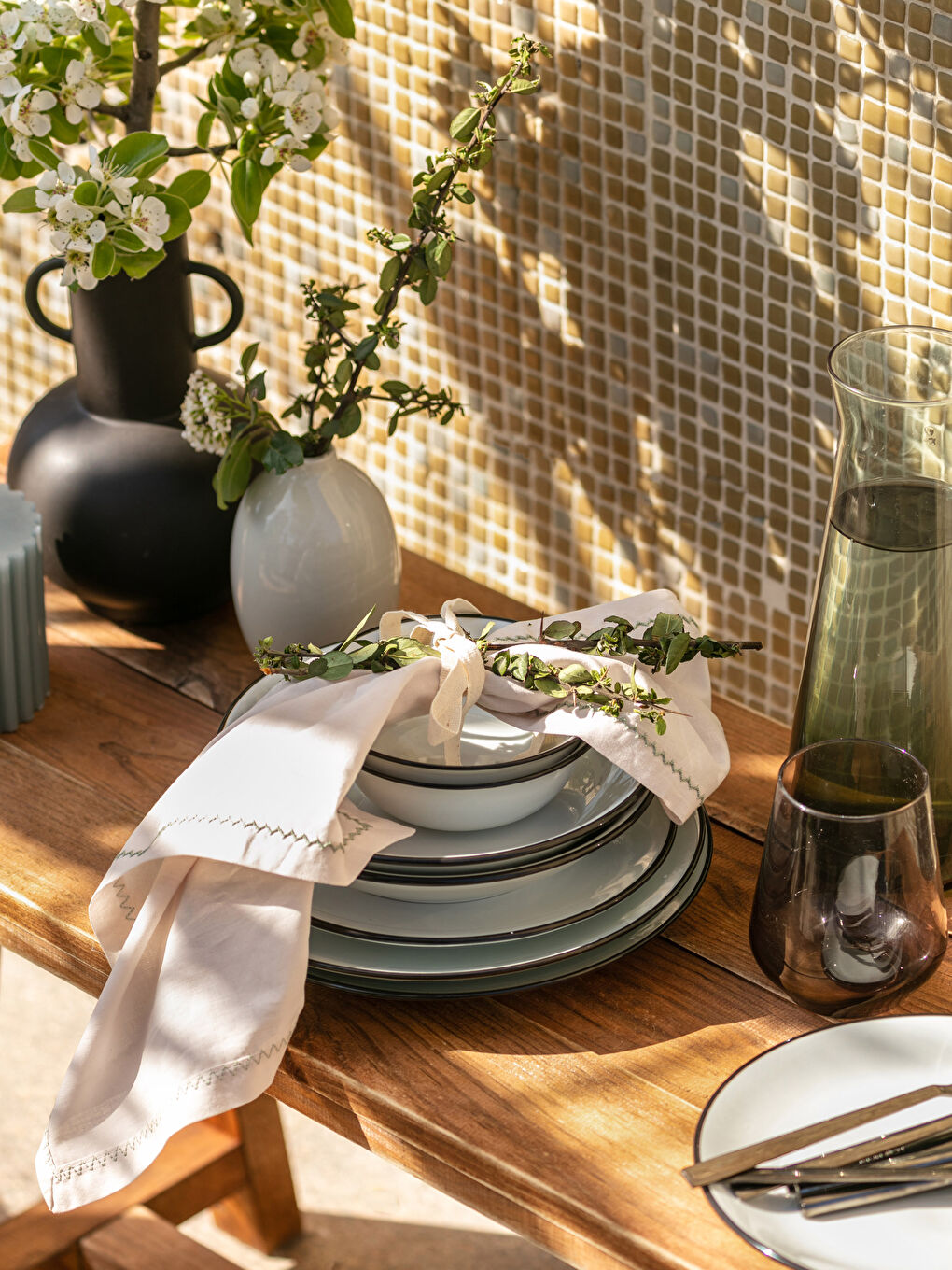 Karışık Porselen Yemek Takımı 2 Kişilik 8 Parça