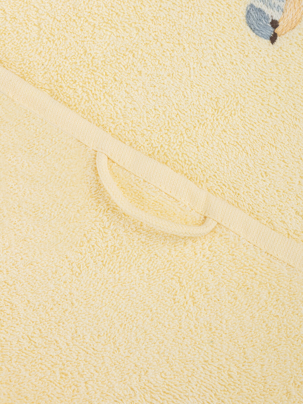 Sarı Pamuklu Nakışlı El Havlusu 30x50 cm-3