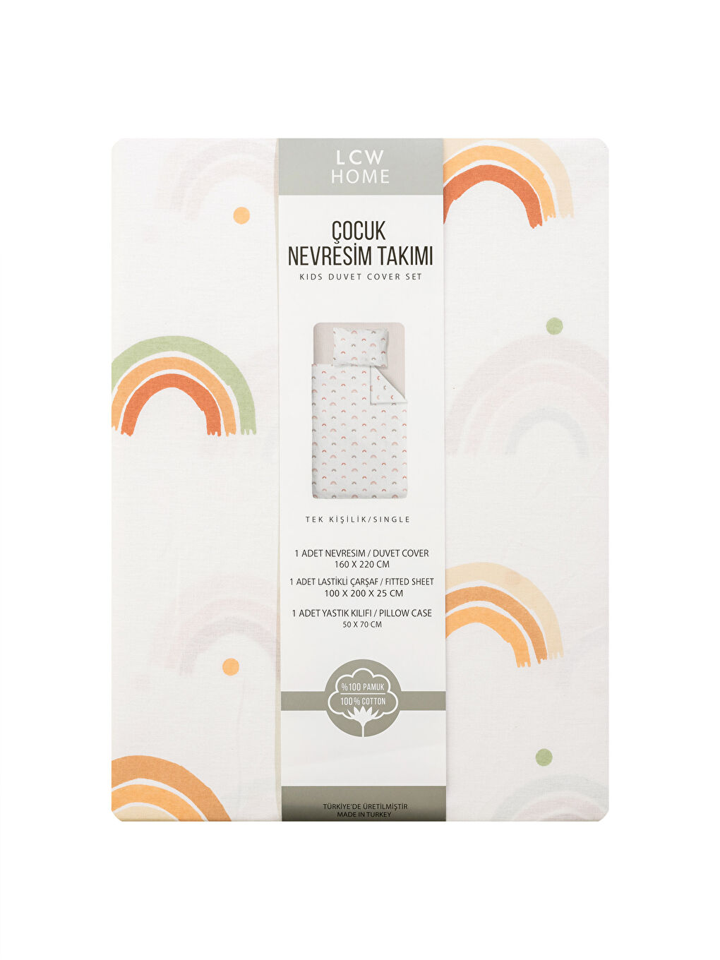 Patterned Woven Girl Duvet Cover Set-8