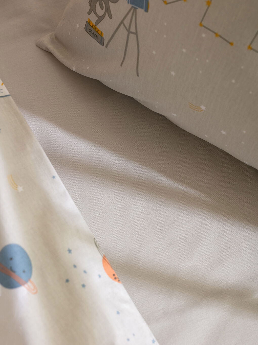 Karışık Desenli Pamuklu Bebek Nevresim Takımı-4