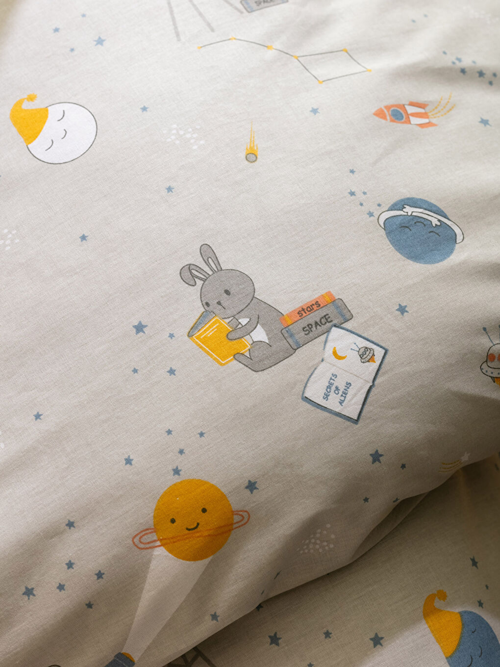 Karışık Desenli Pamuklu Bebek Nevresim Takımı-5