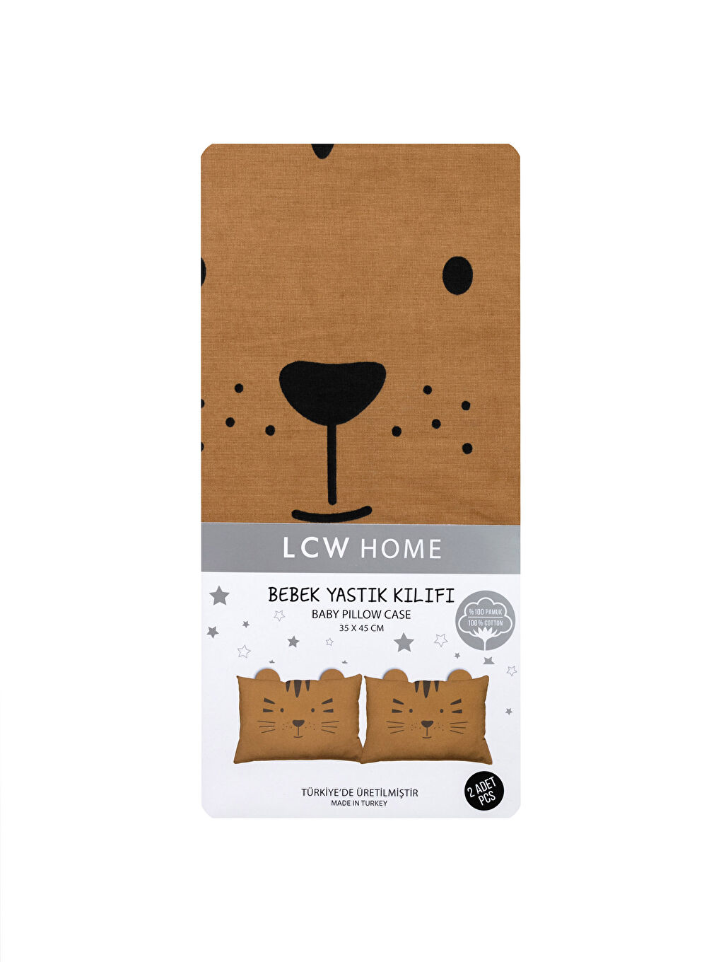 3D Applique Detailed Printed Baby Pillow Cover 2 Pcs 35x45 Cm-3