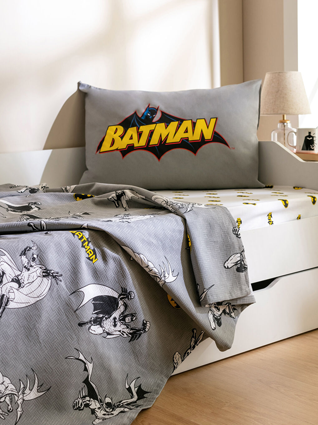 Karışık Batman Lisanslı Baskılı Erkek Çocuk Pike Takımı