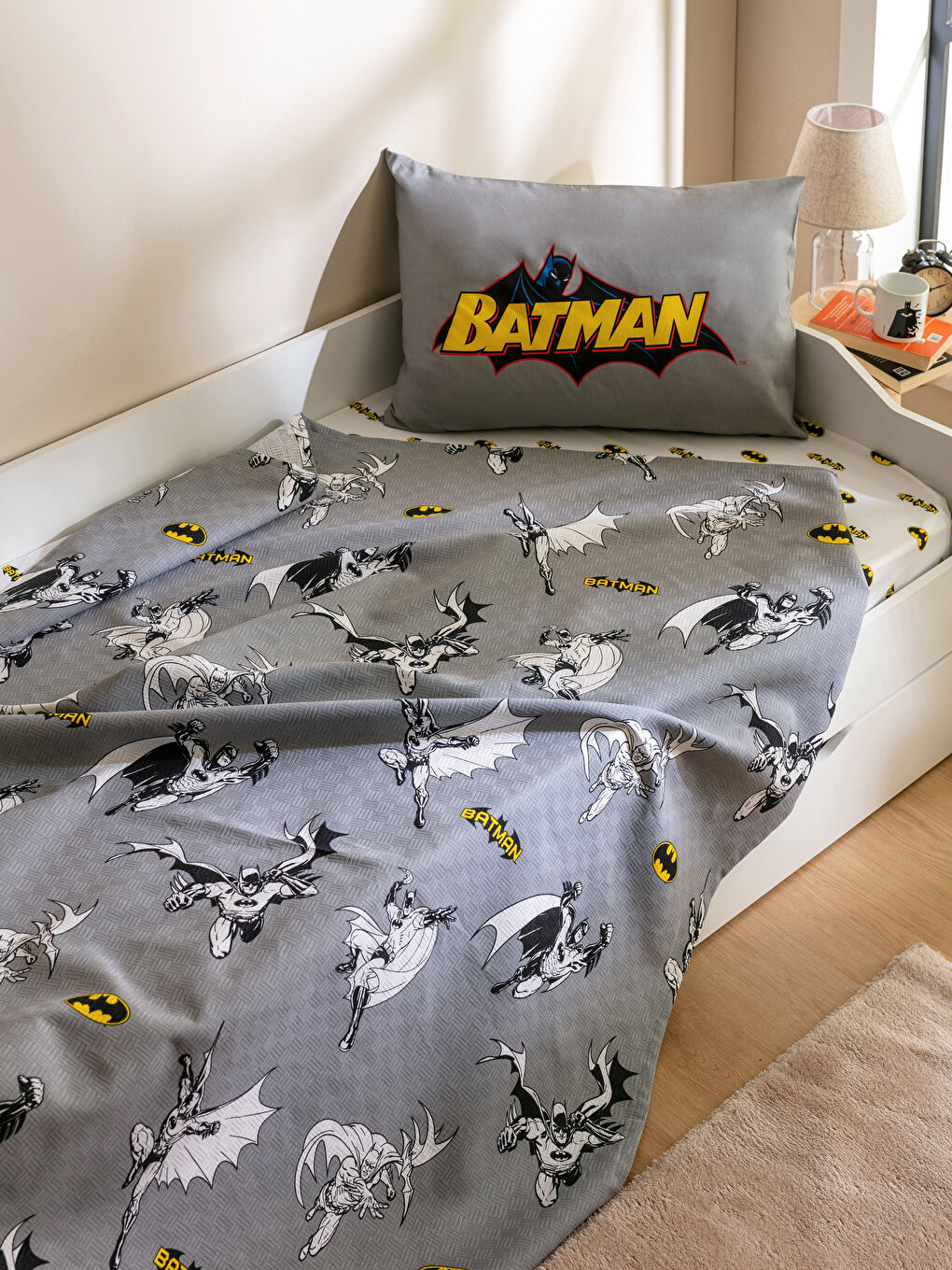 Karışık Batman Lisanslı Baskılı Erkek Çocuk Pike Takımı-1