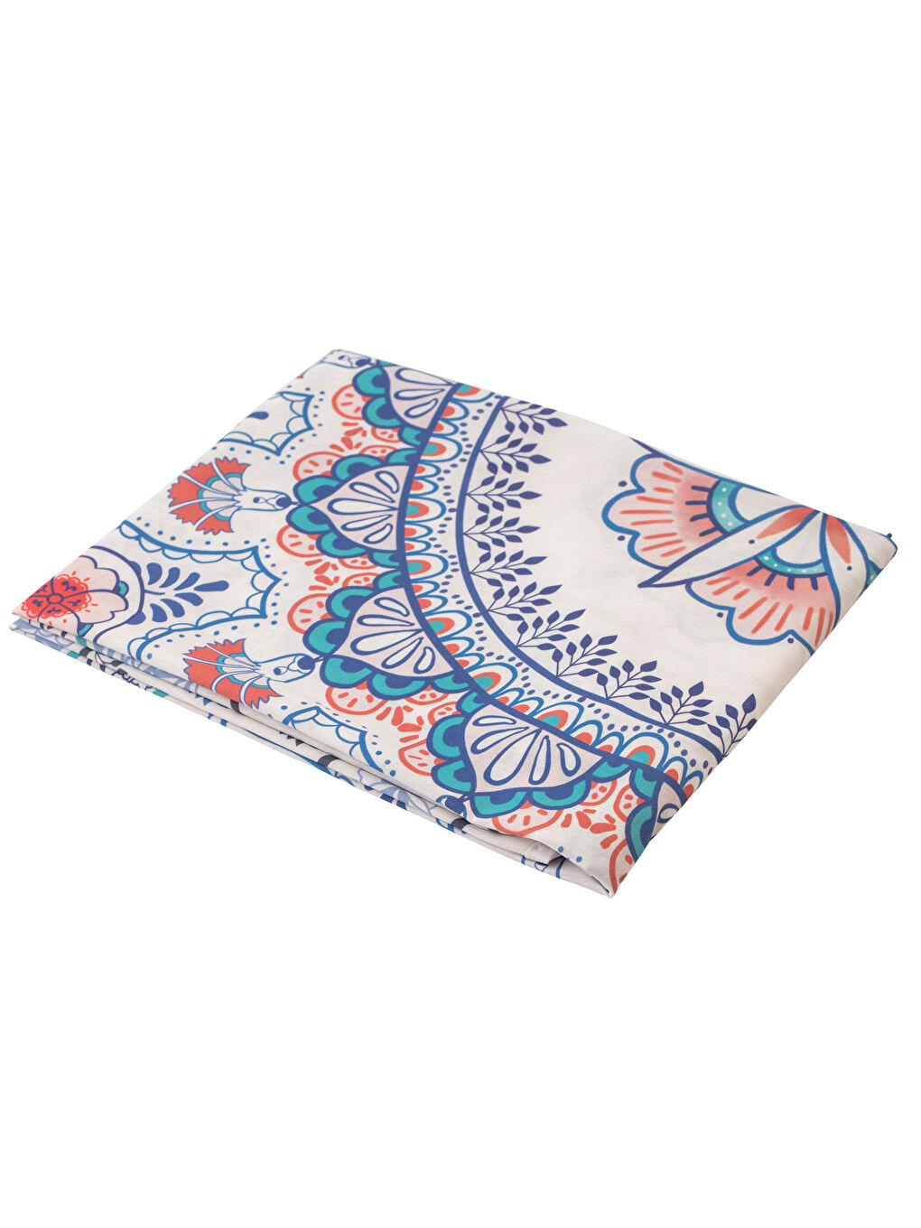 Nappe Ronde à Motifs Ethniques 150x150 Cm-3