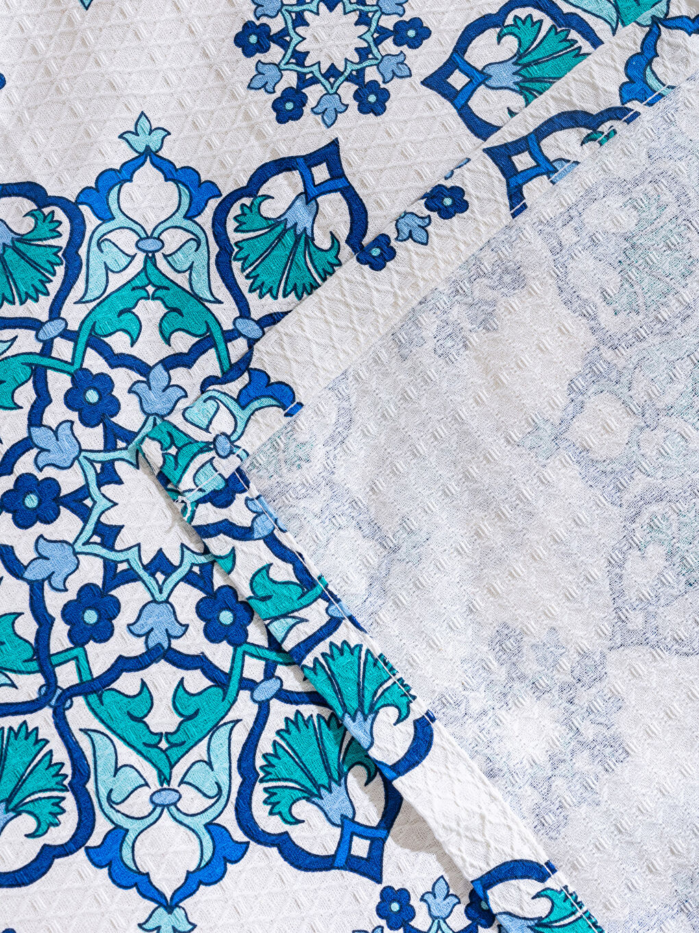 Комплект з бавовняного піке з подвійним принтом-6