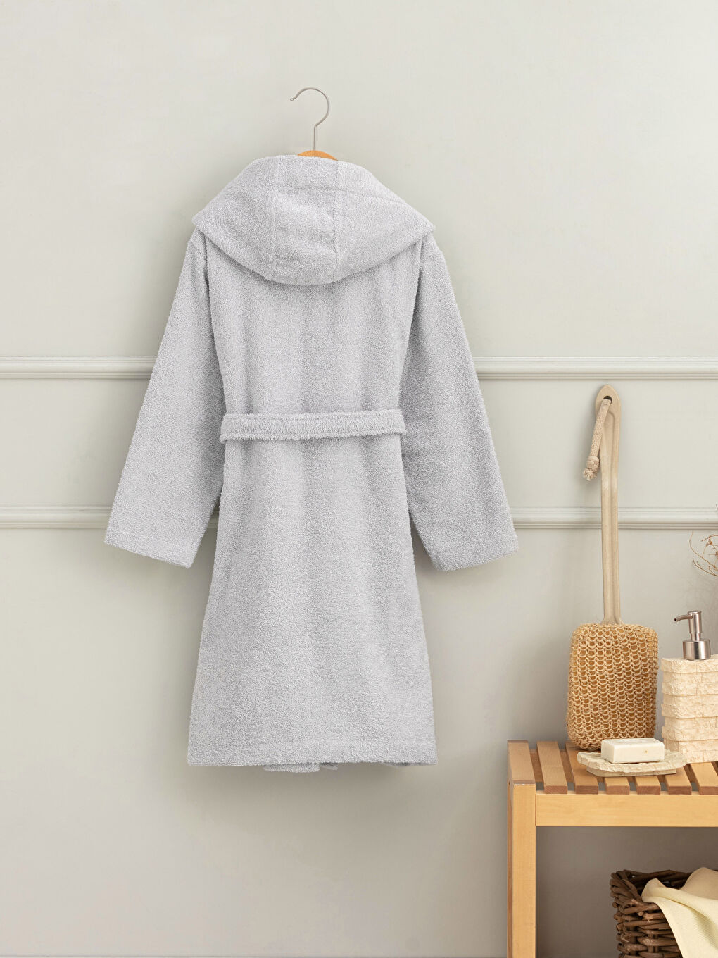 Halat de baie pentru copii cu glugă-1