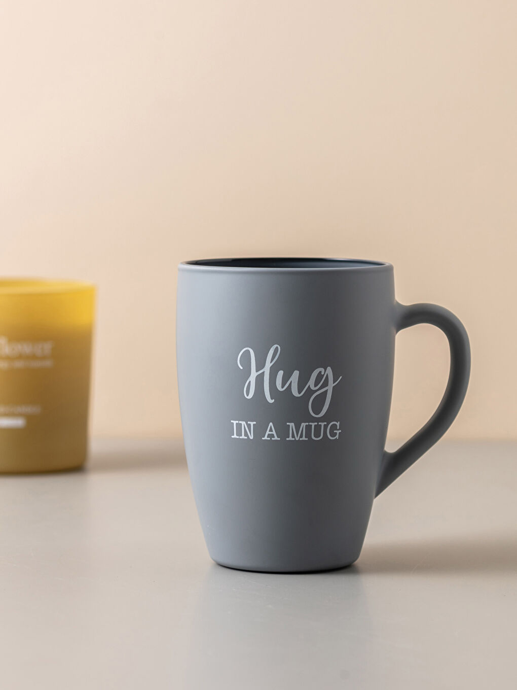 Text Printed Glass Mug Cup 365 Ml