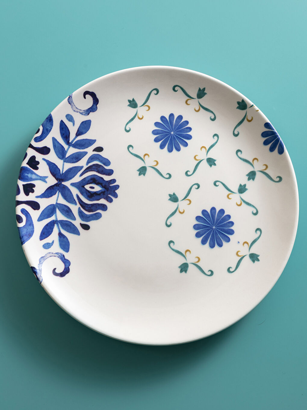 Karışık Desenli Seramik Tabak 26 cm-2