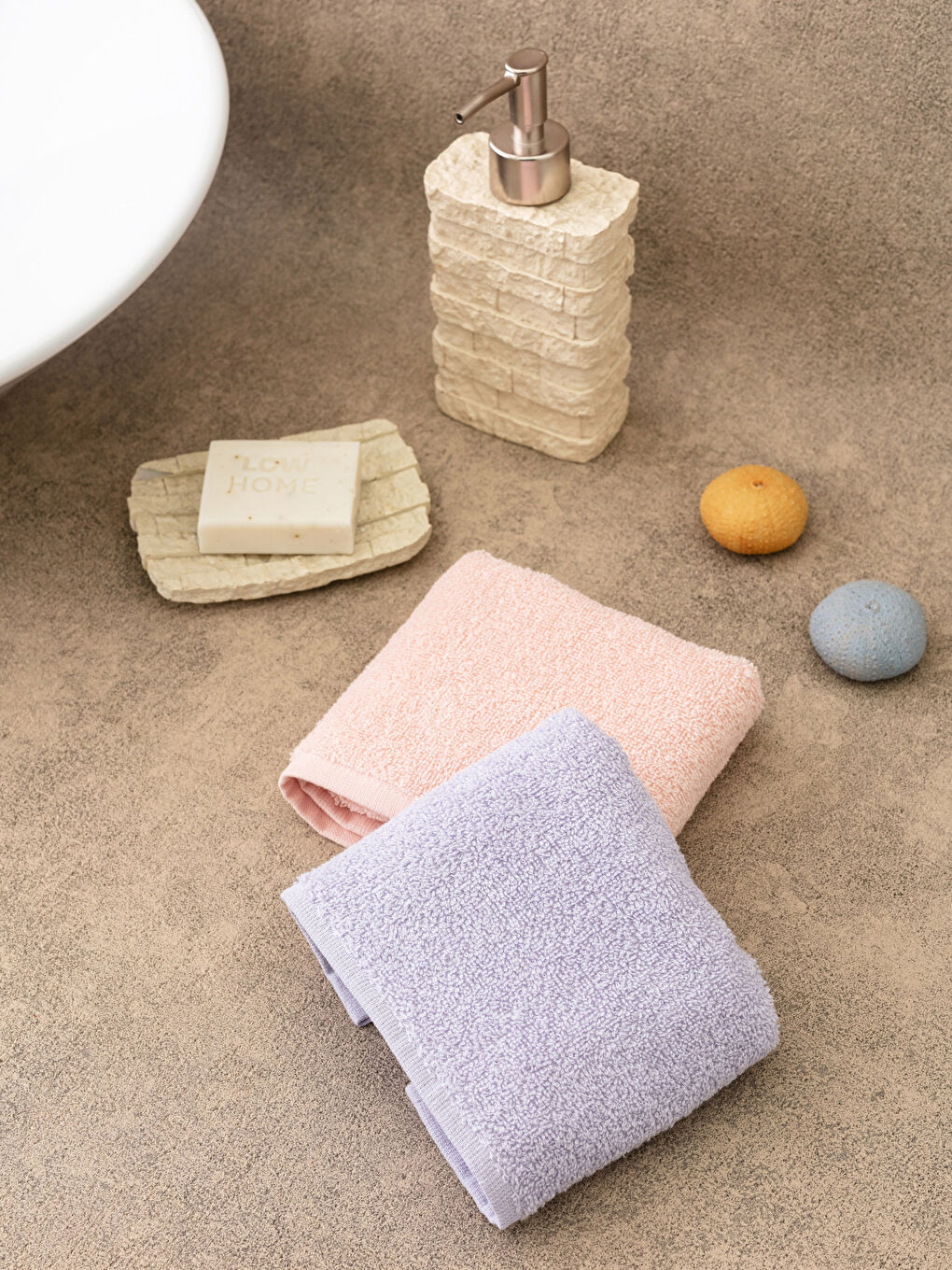 فوط يد قطنية سادة 2 قطعة 30x50 سم