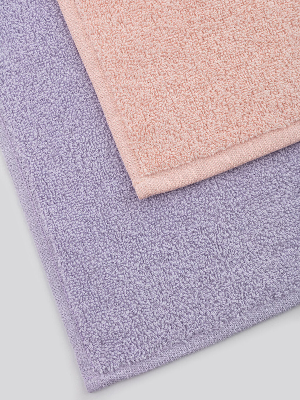 فوط يد قطنية سادة 2 قطعة 30x50 سم-2