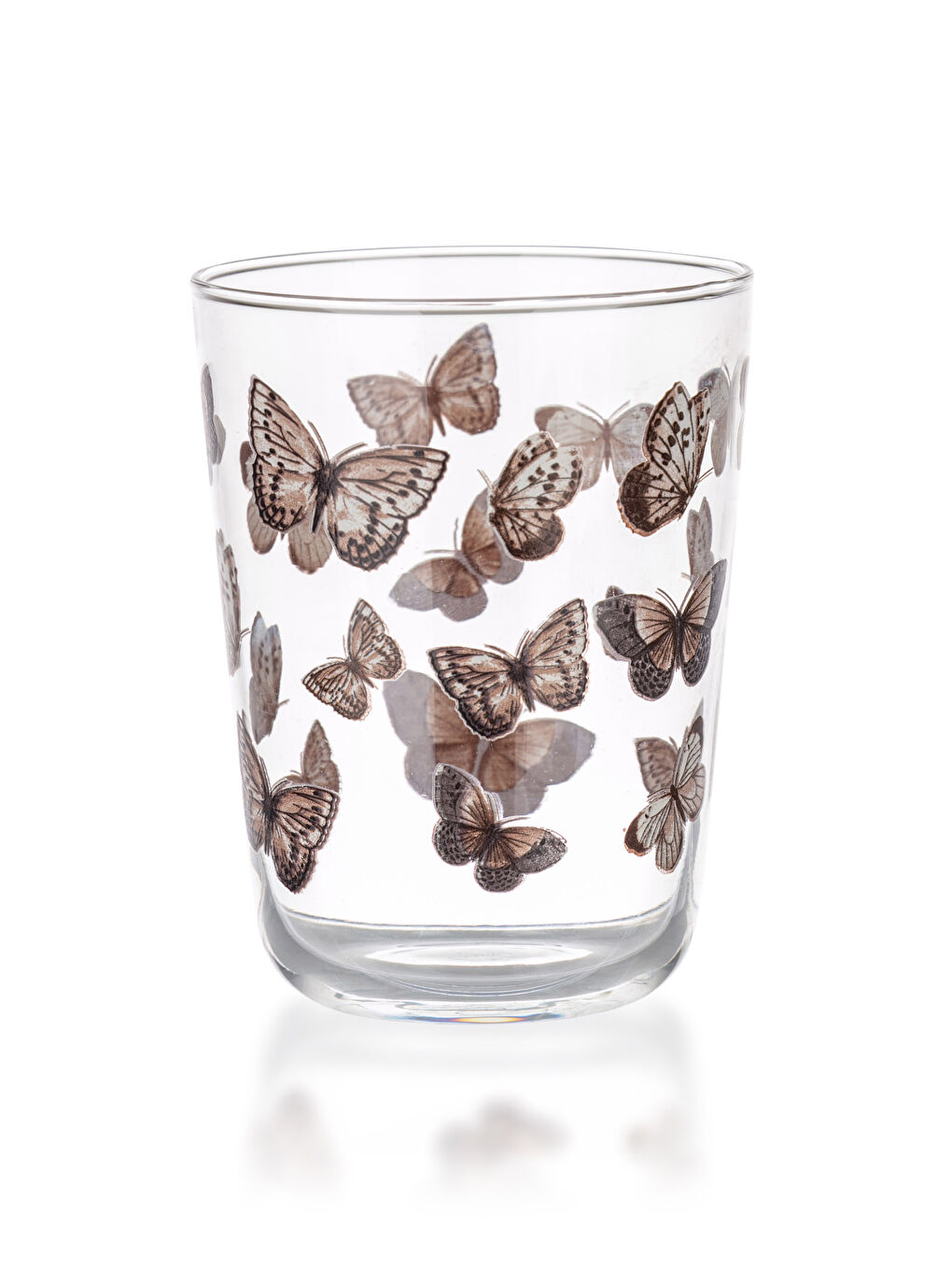 كوب زجاجي مطبوع بفراشة 3 قطع 250 مل-4