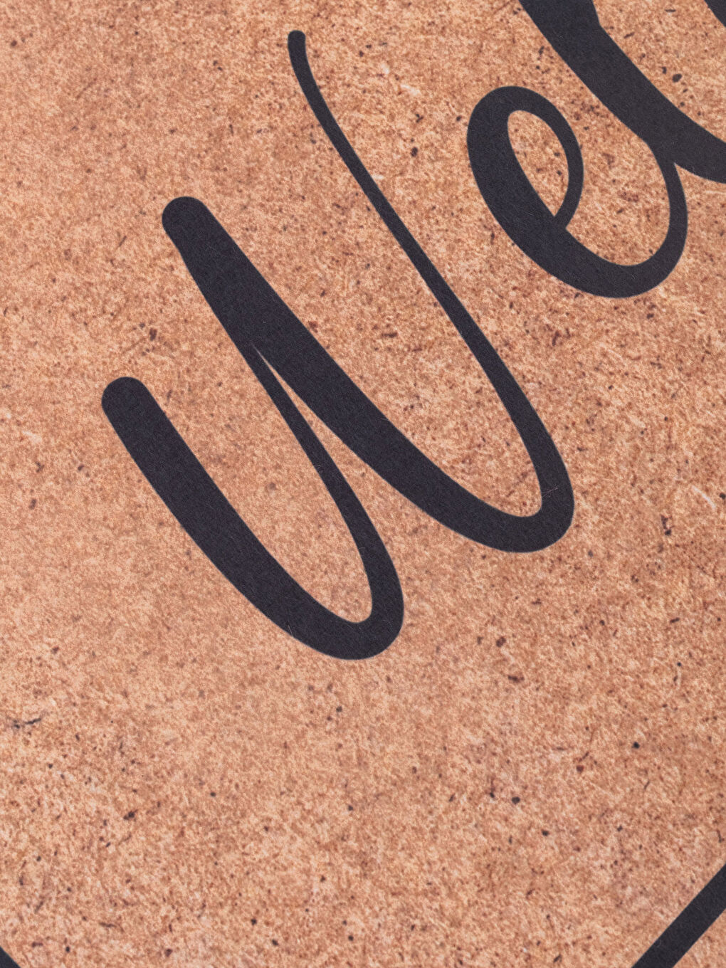 سجادة باب أمامية مطبوع عليها نص 45x75 سم-1