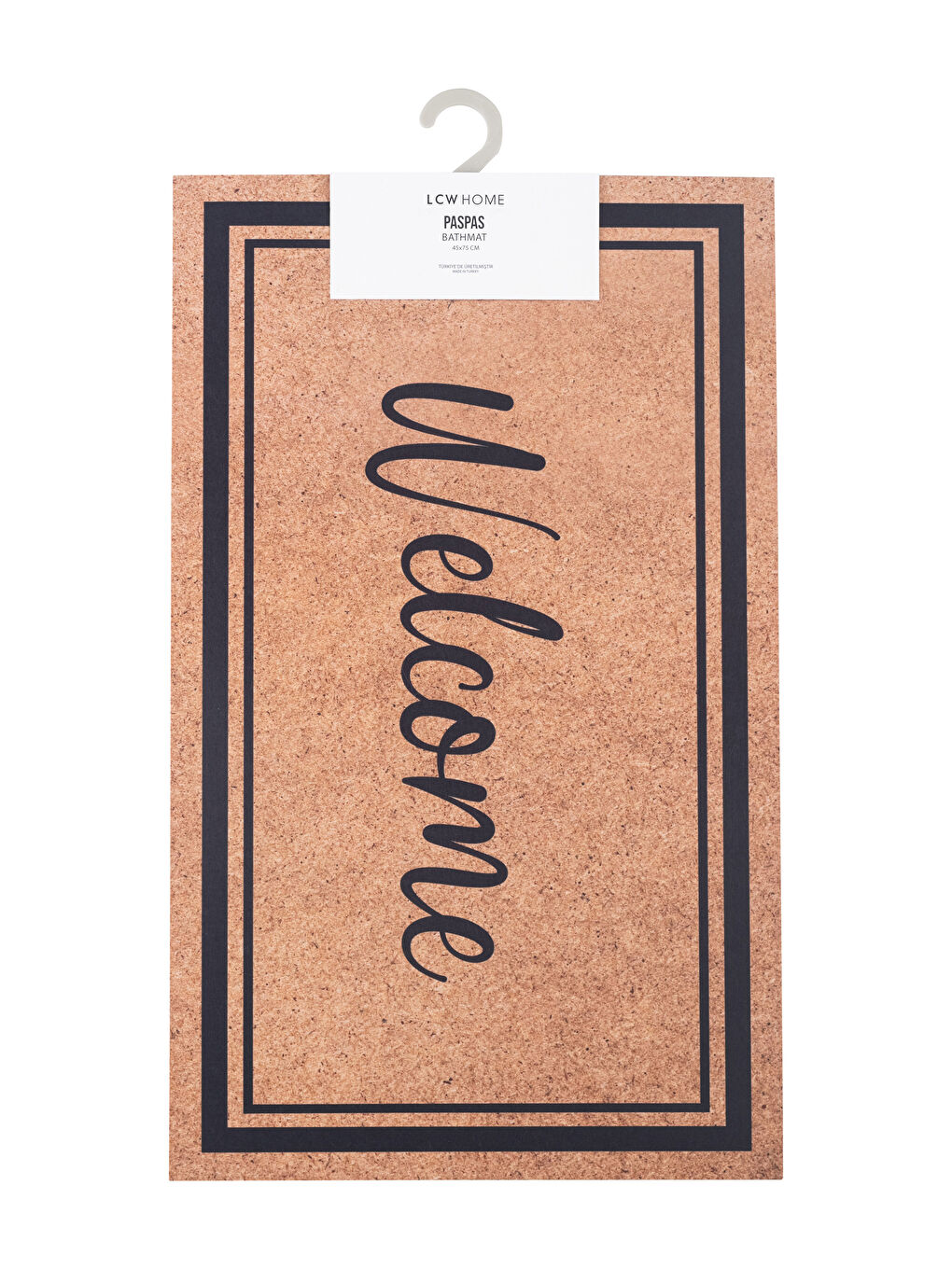 سجادة باب أمامية مطبوع عليها نص 45x75 سم-3