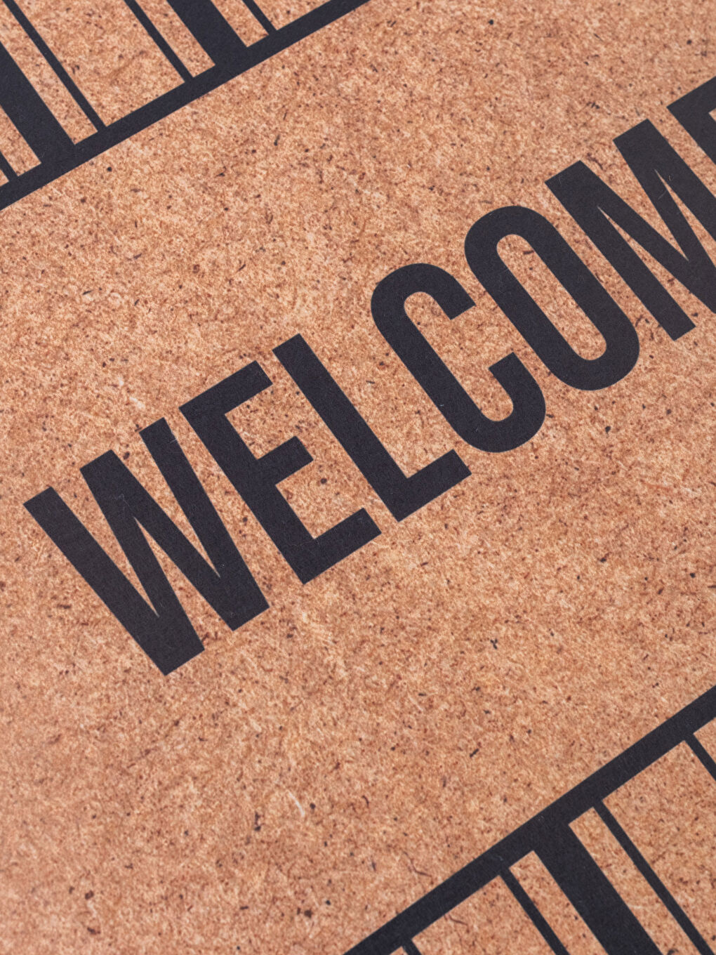 سجادة باب أمامية مطبوع عليها نص 45x75 سم-1