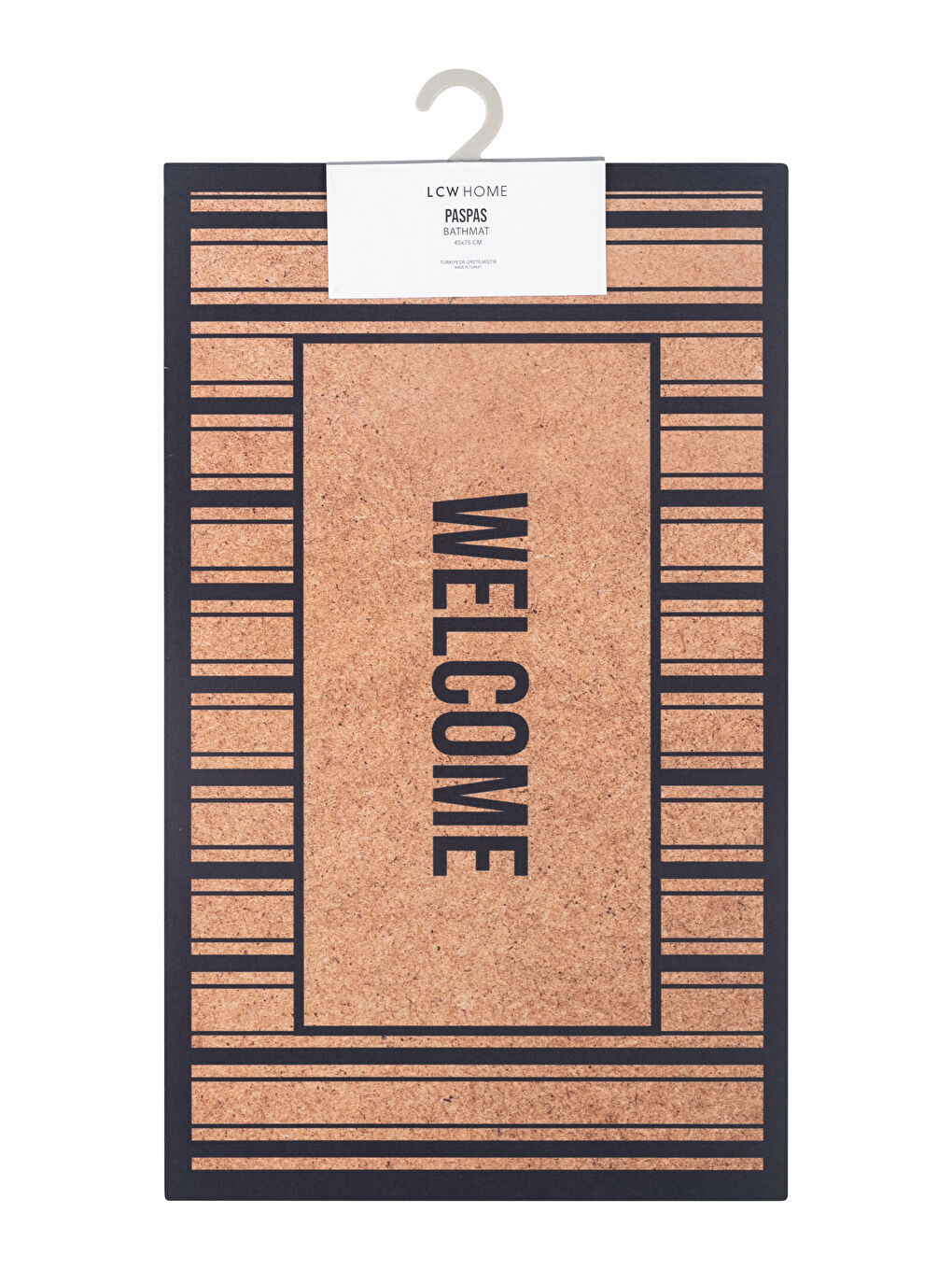 سجادة باب أمامية مطبوع عليها نص 45x75 سم-3