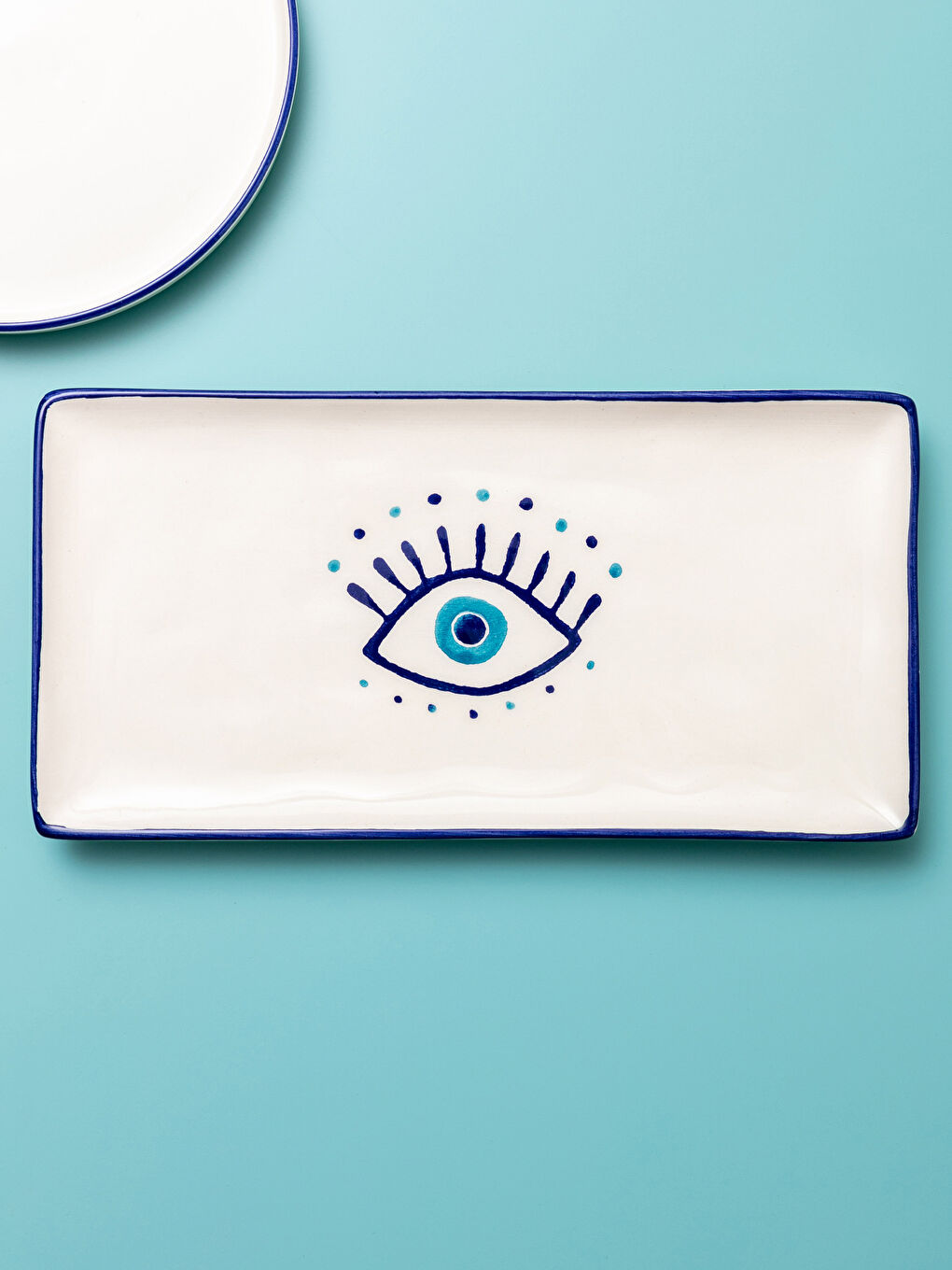 LCW HOME Eye Printed Ceramic Serving Tray 29x15 cm -S2IN62Z8-LQQ