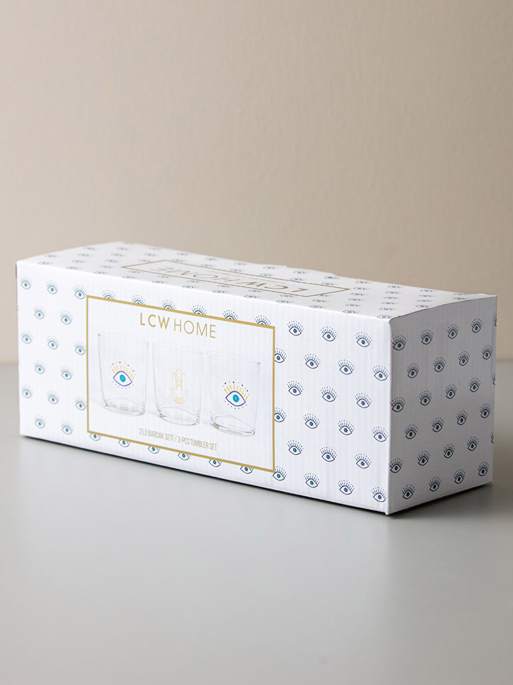 Verre à Eau Imprimé Œil 3 Pcs 300 Ml-3