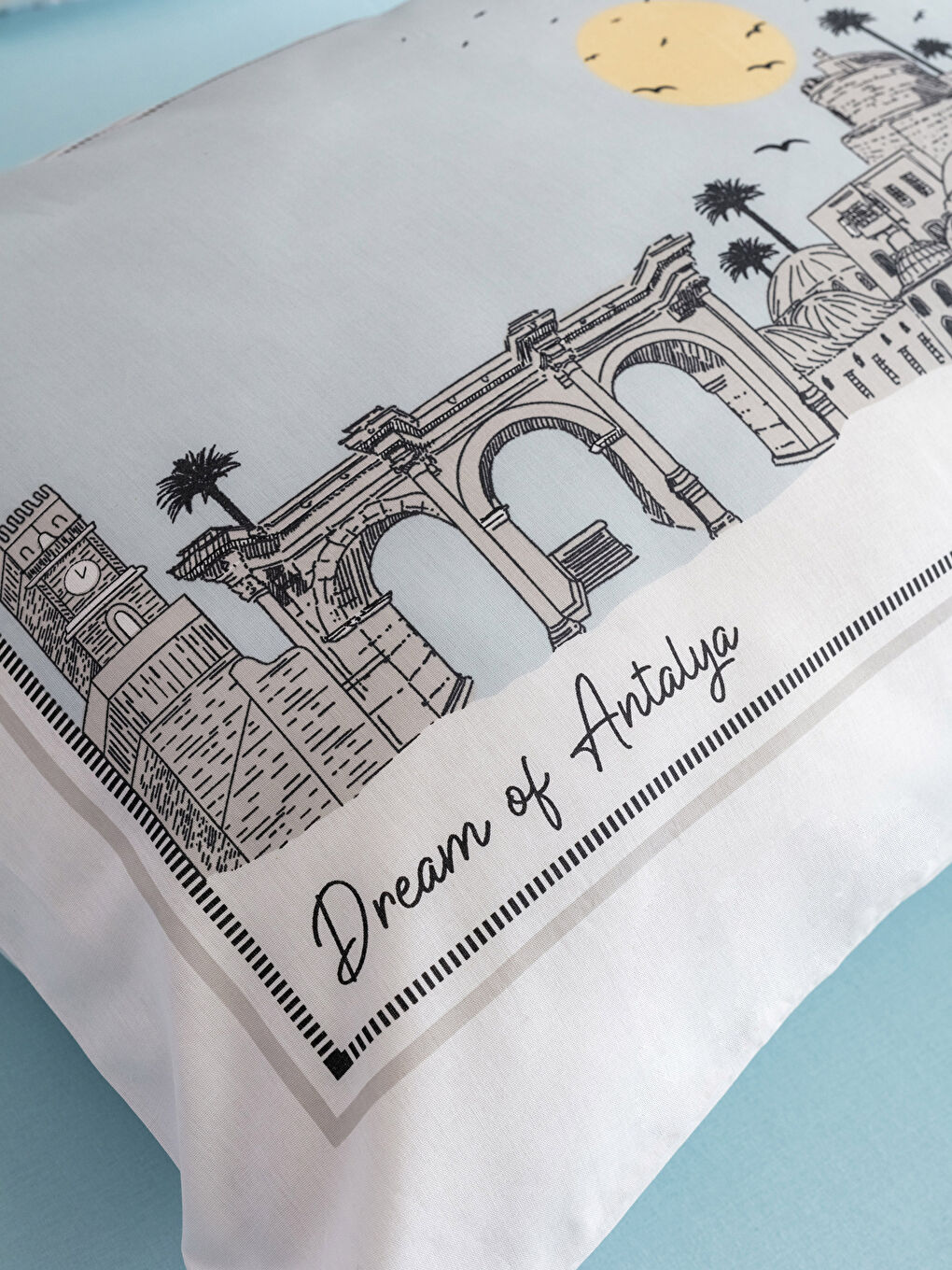 Karışık Baskılı Dokuma Yastık Kılıfı 2'li  50x70 cm-2