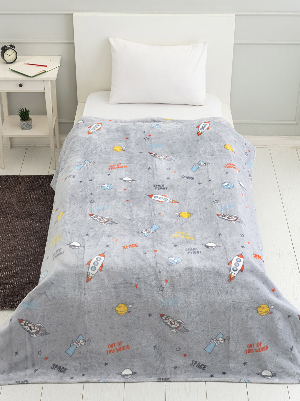 Couverture Garçon Imprimée Douce Texturée 150x200 Cm-1