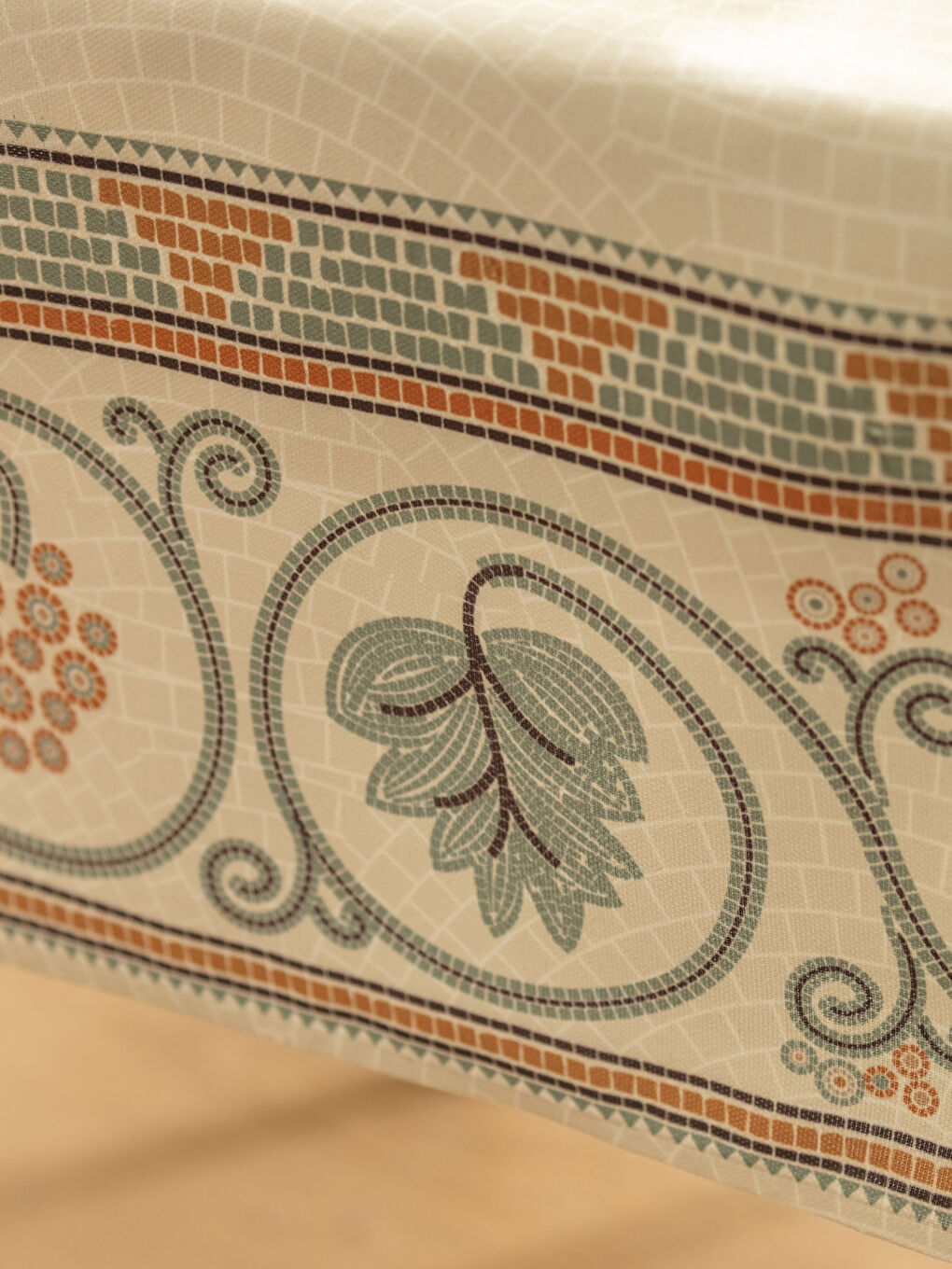 Настольная дорожка с мозаичным узором 45x135 см-2