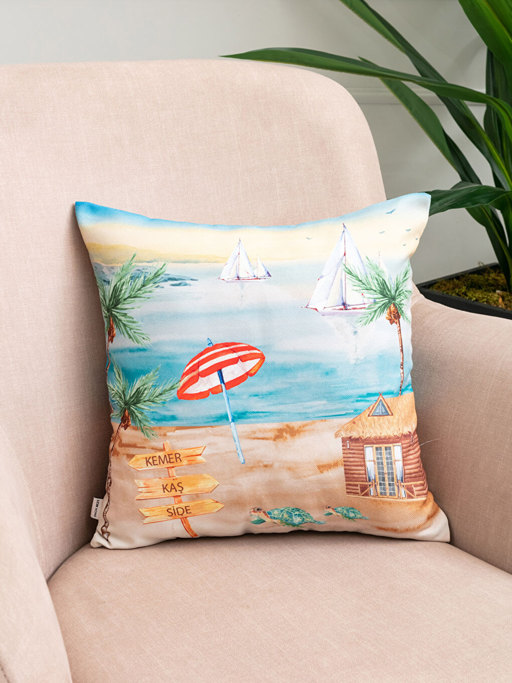LCW HOME Karişik Baskılı Kırlent Kılıfı 45x45 cm