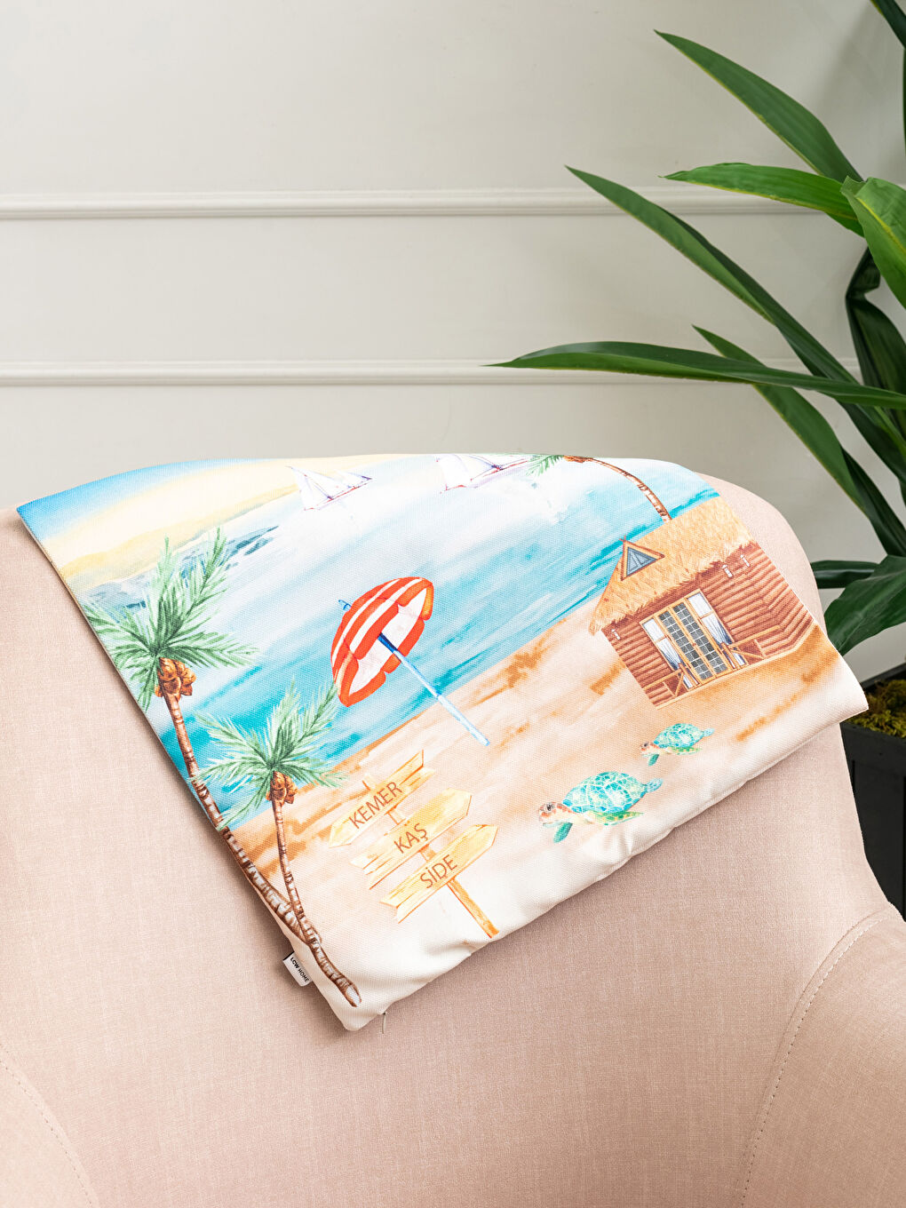LCW HOME Karişik Baskılı Kırlent Kılıfı 45x45 cm - 1