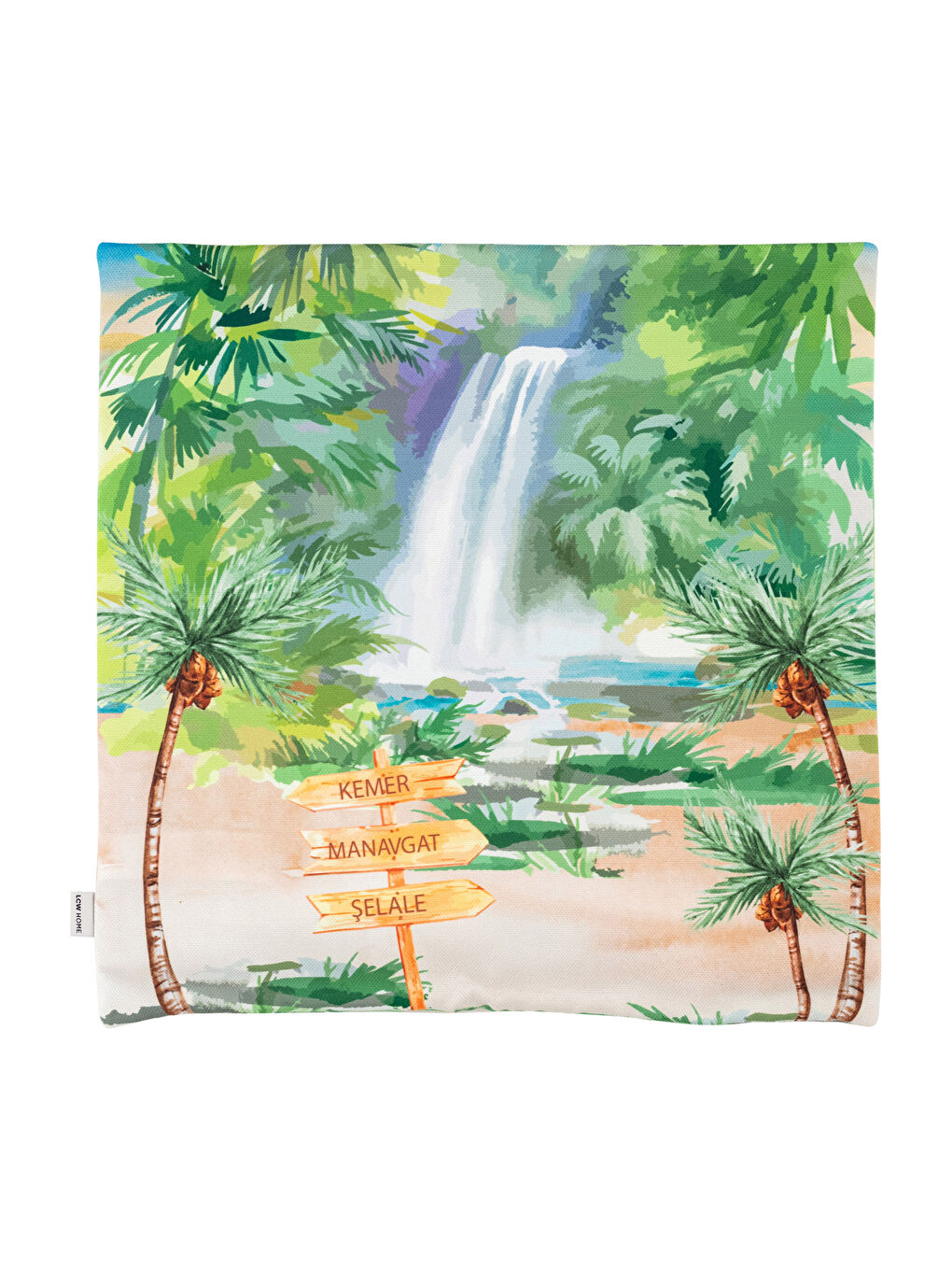 Karışık Baskılı Kırlent Kılıfı 45x45 cm-4