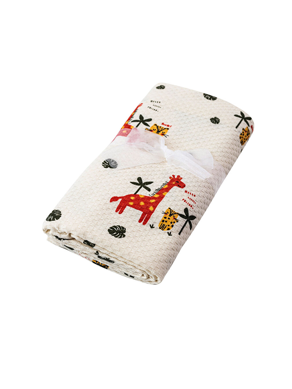 Karışık Desenli Pamuklu Bebek Pike 100x150 cm-4