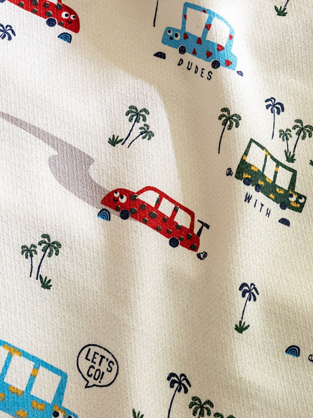 طقم بيكيه قطن للأطفال الأولاد بنقشة سيارات-5