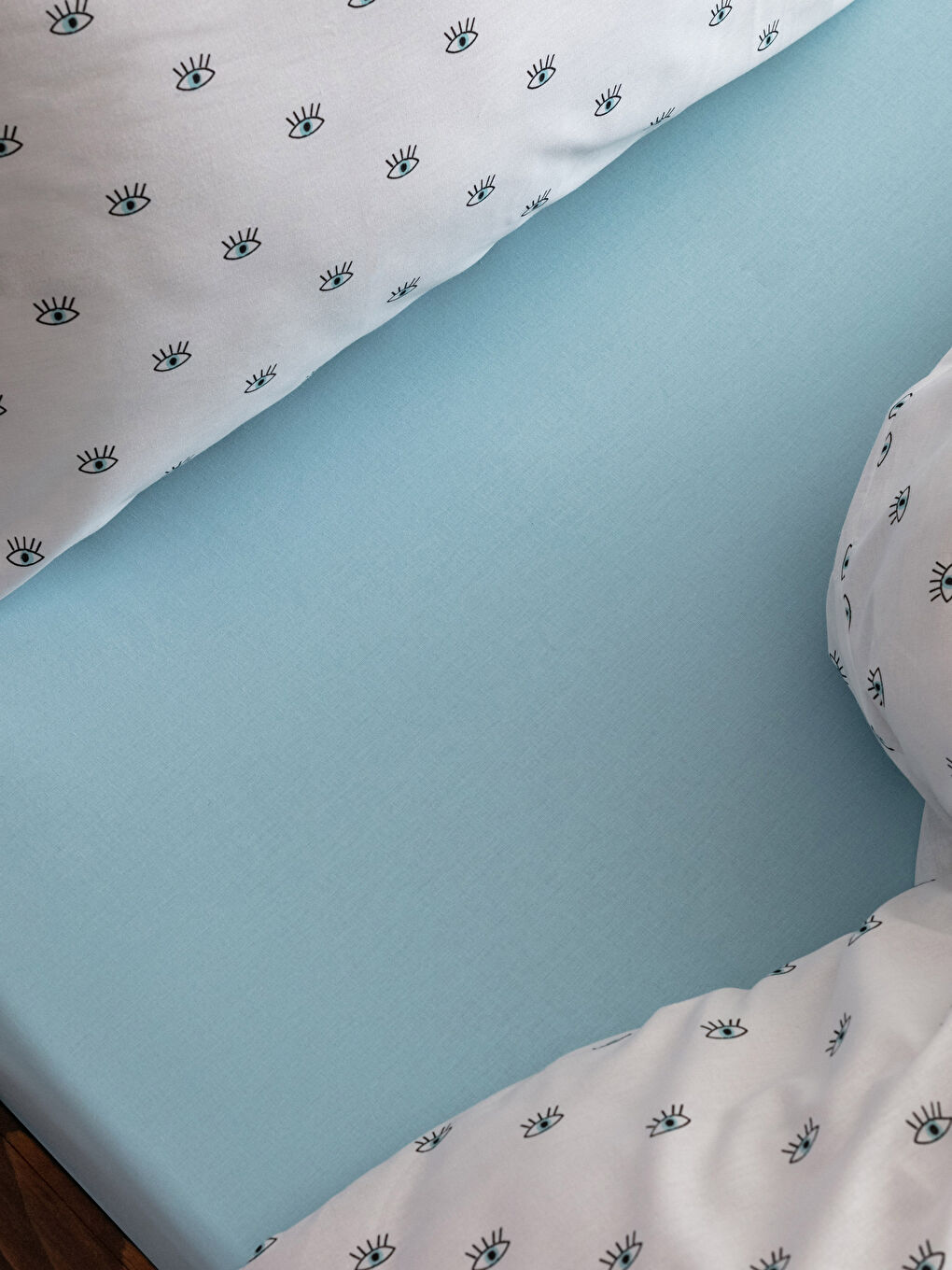 مجموعة غطاء لحاف مزدوج قطن منقوش-4