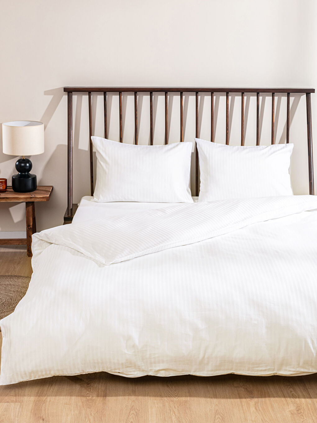 طقم غطاء لحاف مزدوج قطن ساتان