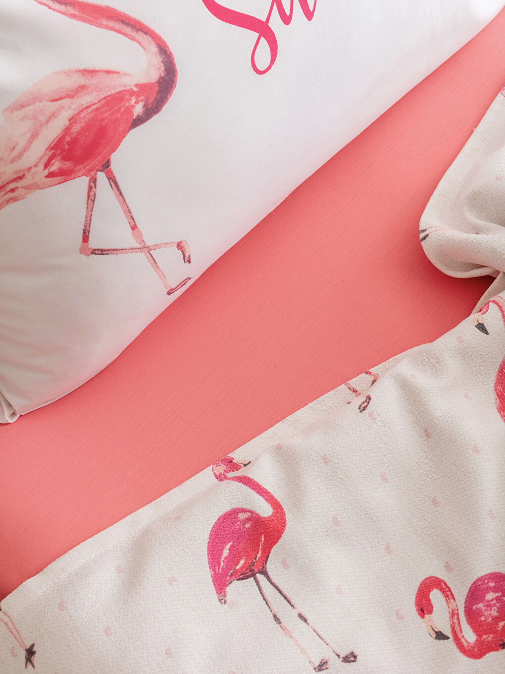 Flamingo Patterned Single Pique Set -S2J512Z8-LT4