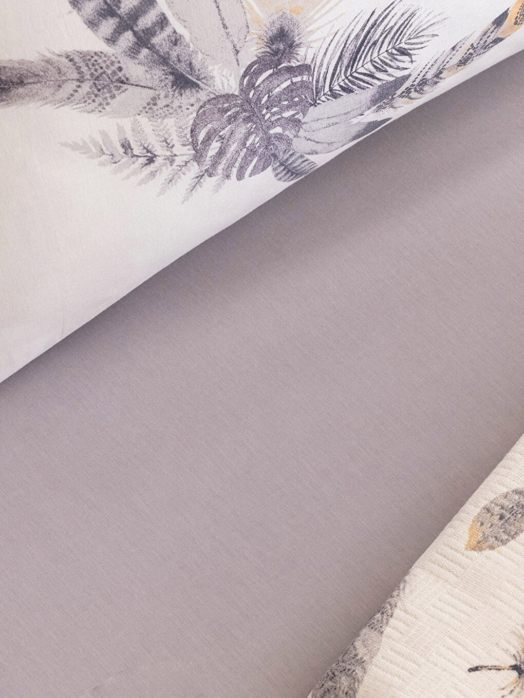 Karışık Baskılı Pamuklu Tek Kişilik Pike Takımı-4