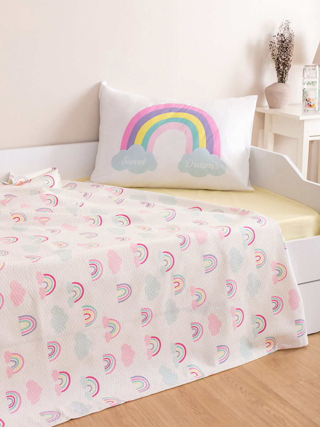 Karışık Baskılı Pamuklu Çocuk Pike Takımı