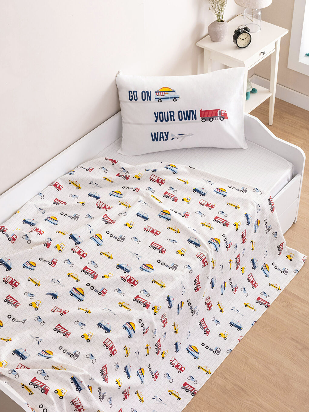 Printed Cotton Kids Pique Set-1