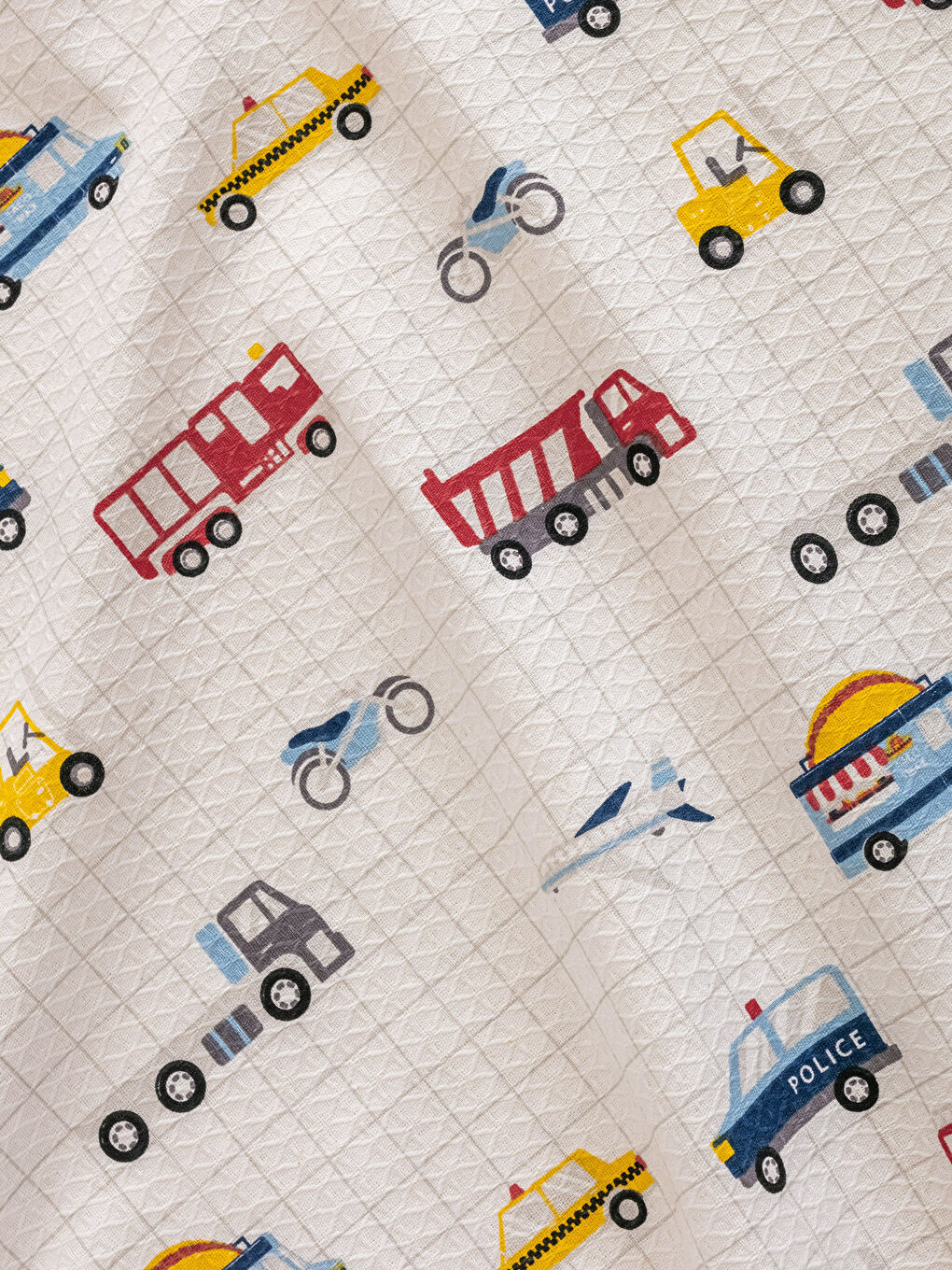 Printed Cotton Kids Pique Set-4