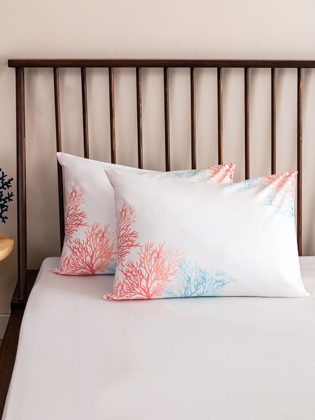 Karışık Yaprak Desenli Çift Kişilik Pike Seti-2