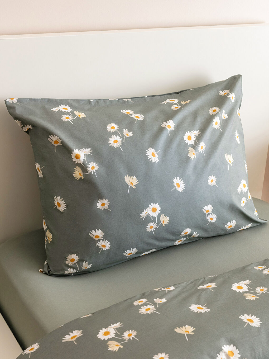 Floral Patterned Cotton Single Duvet Cover Set -S2J541Z8-F9C